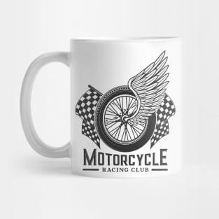 Wing Motorcycle Racing Club Fantasy Artsy Style Mug